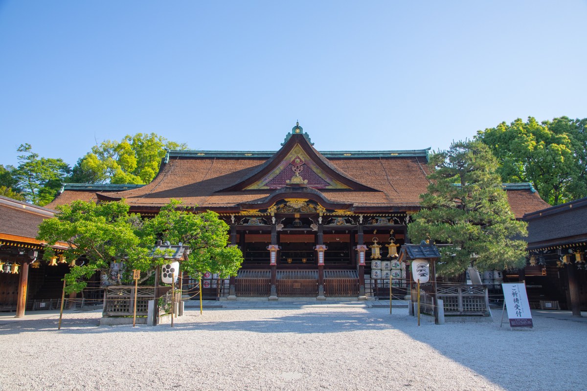 北野天満宮の拝殿(京都市上京区)