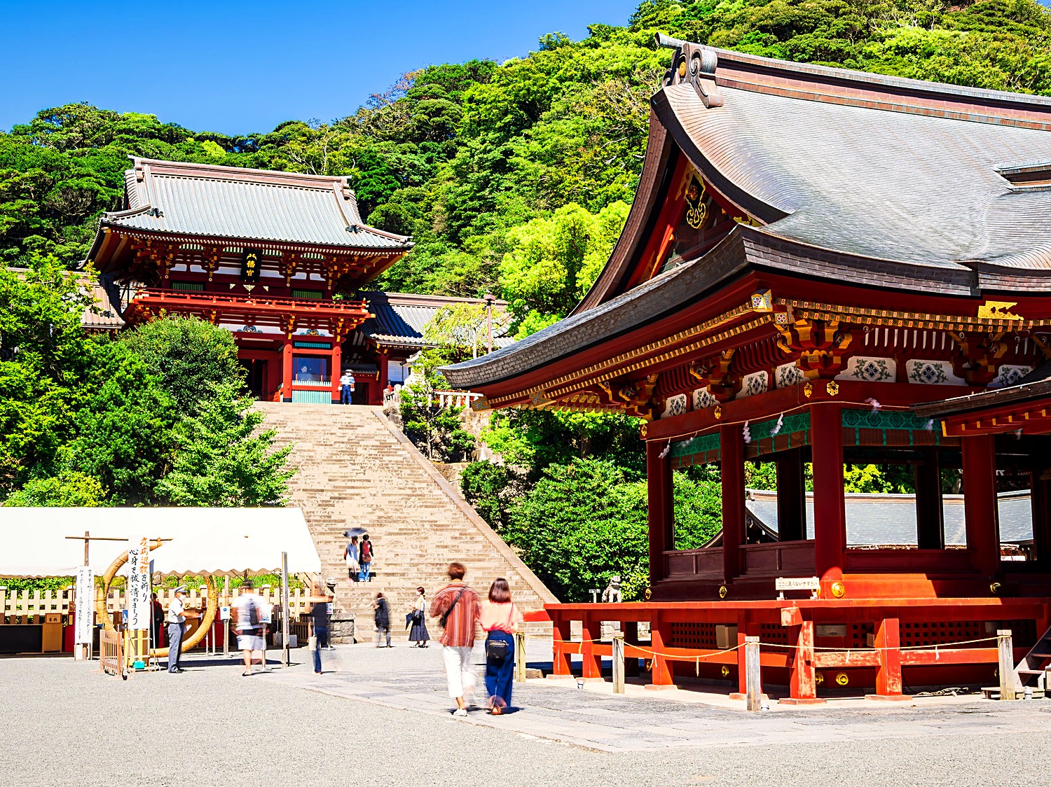鶴岡八幡宮の本宮と舞殿