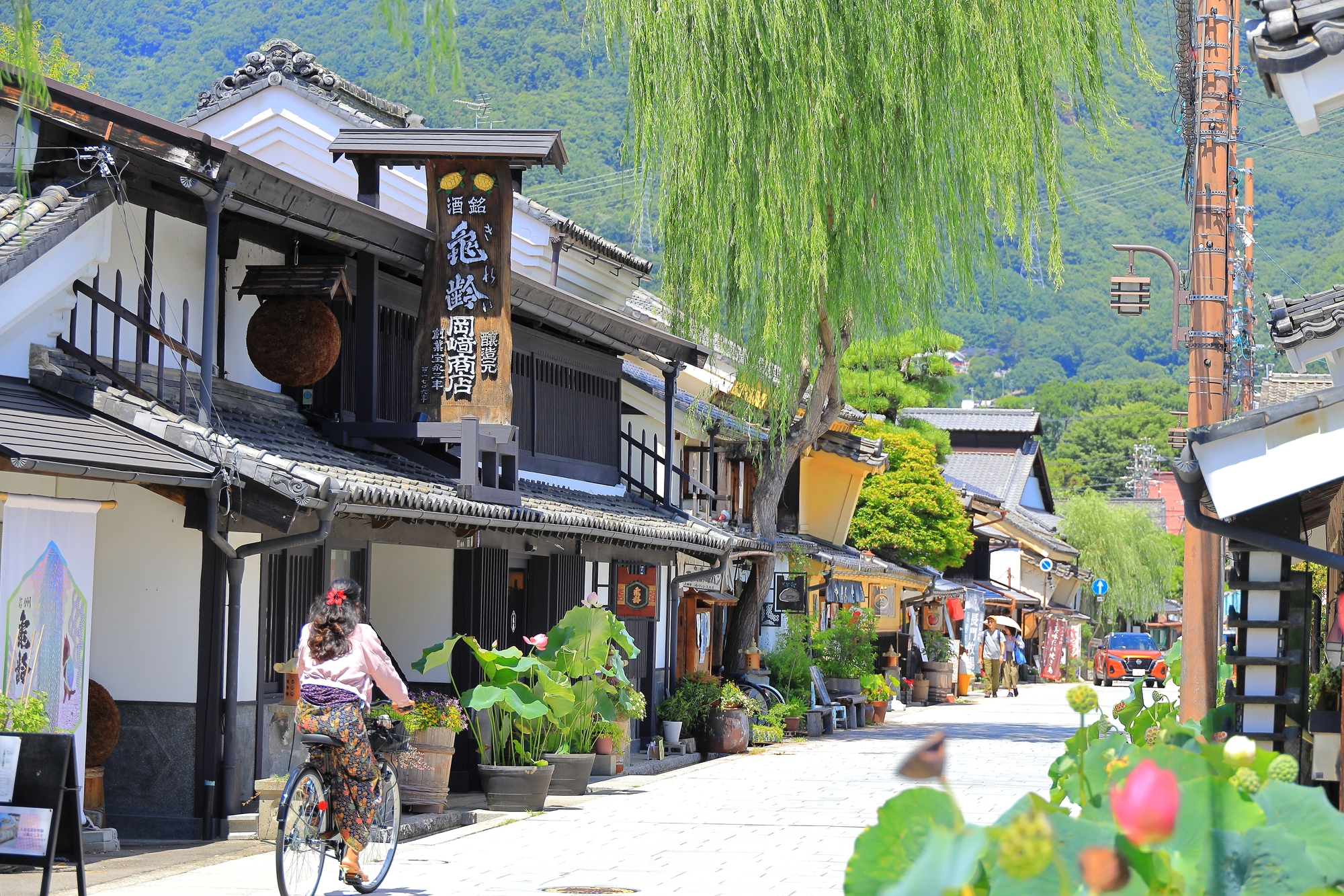 北国街道 柳町の町並み